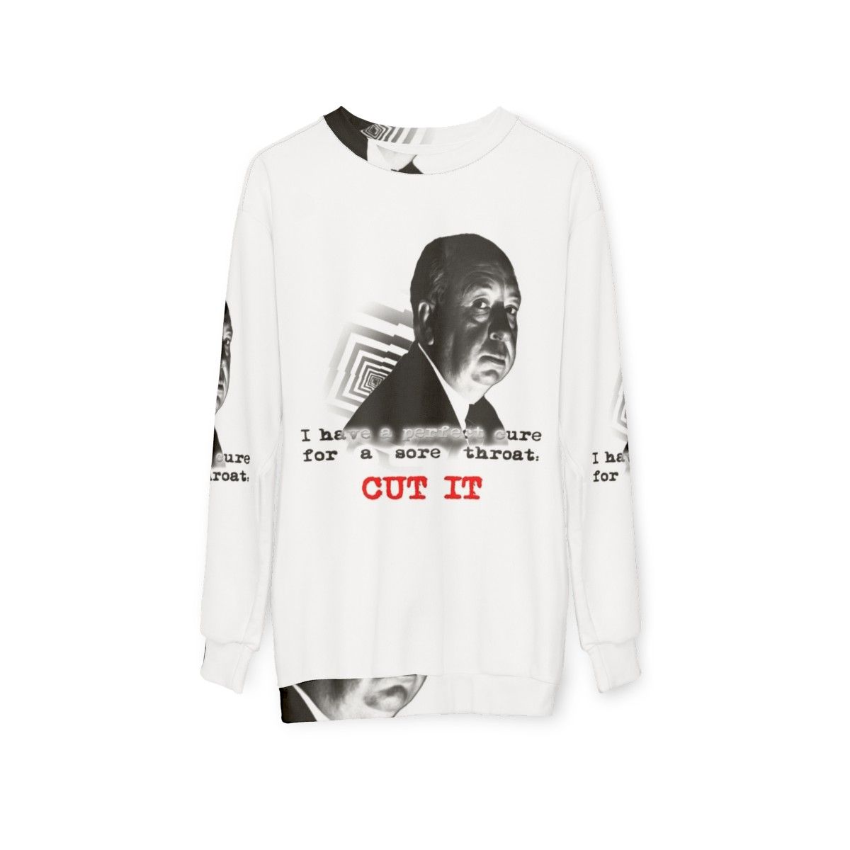 Alfred Hitchcock Cut It Sweatshirt - hanging