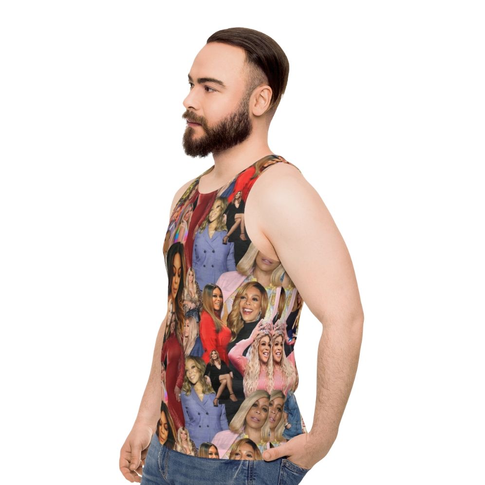 Wendy's Repetition Unisex Tank Top - men side