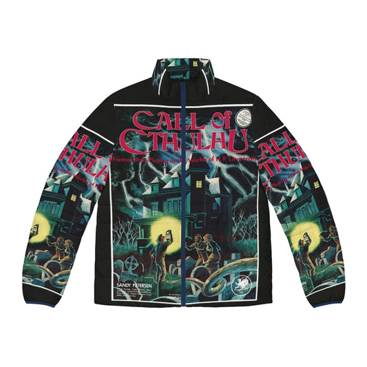 Call of Cthulhu 1st Edition Cover Puffer Jacket featuring the iconic Cthulhu design