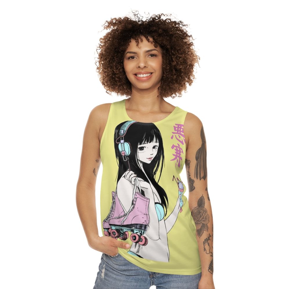 Chill Lofi Summer Girl Unisex Tank Top - women