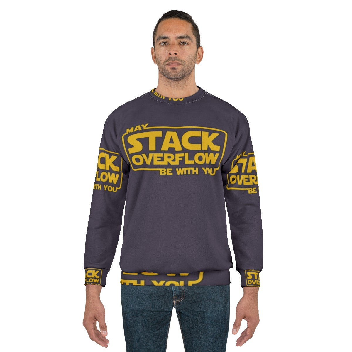 Stack Overflow Programmer Sweatshirt - Funny Tech and Coding Gift - men