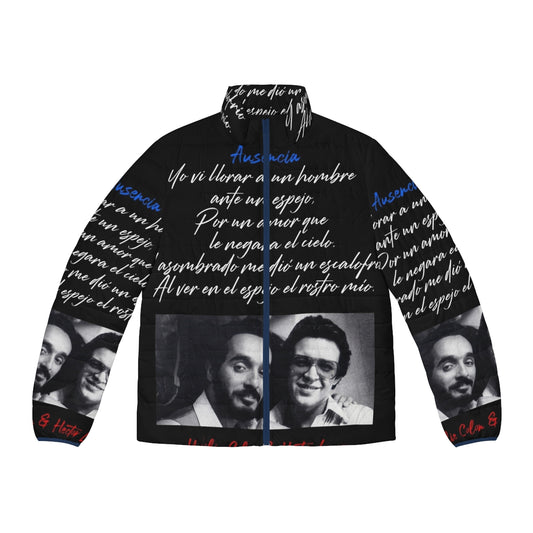 Willie Colon Hector Lavoe Ausencia Puffer Jacket featuring iconic Puerto Rican salsa musicians