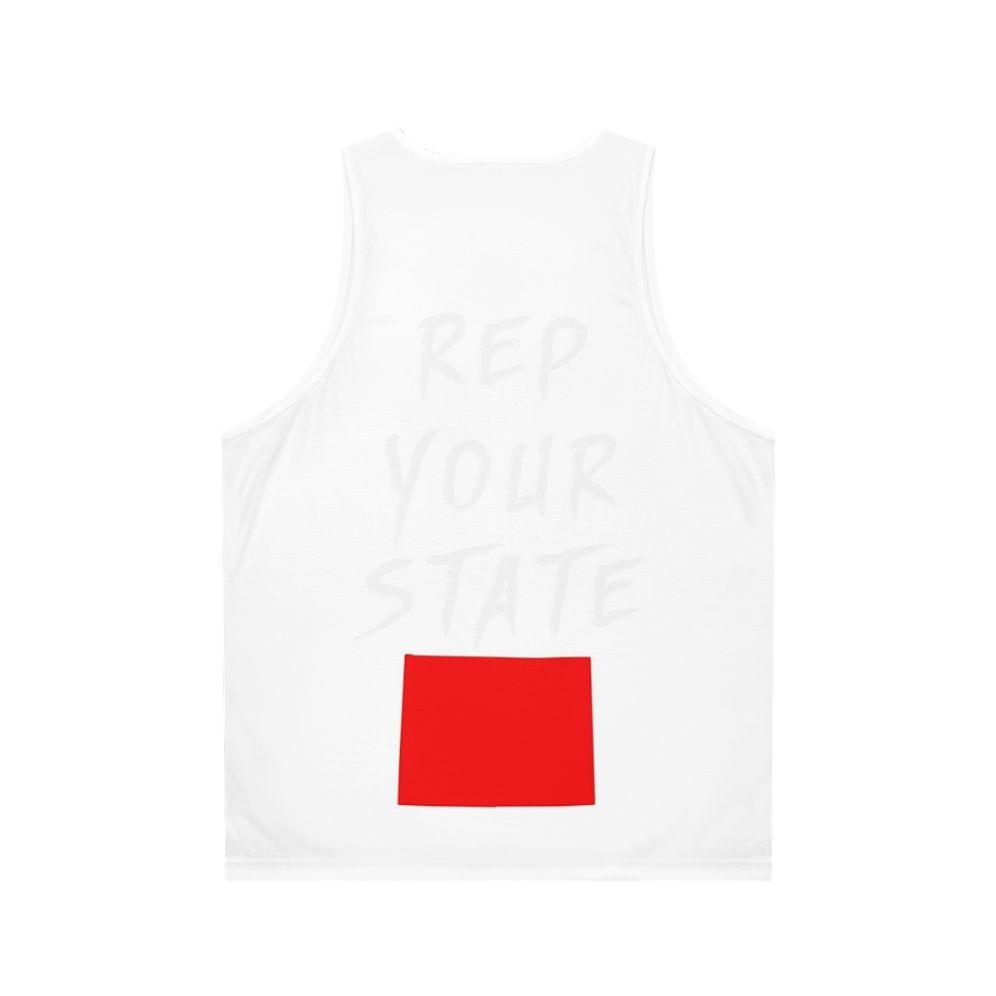 Unisex Wyoming State Pride Tank Top - Back