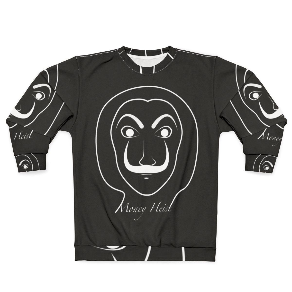 Money Heist Sweatshirt featuring Dali mask and "Bella Ciao" text