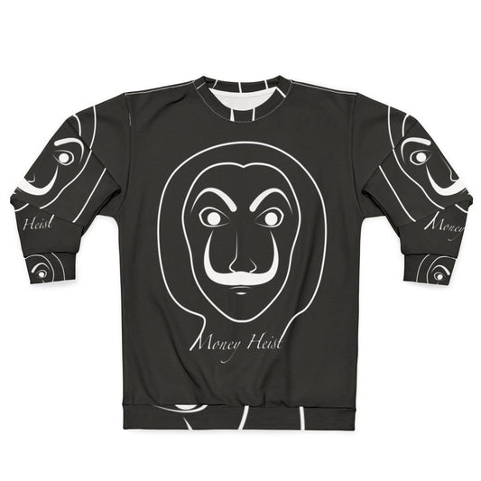 Money Heist Sweatshirt featuring Dali mask and "Bella Ciao" text