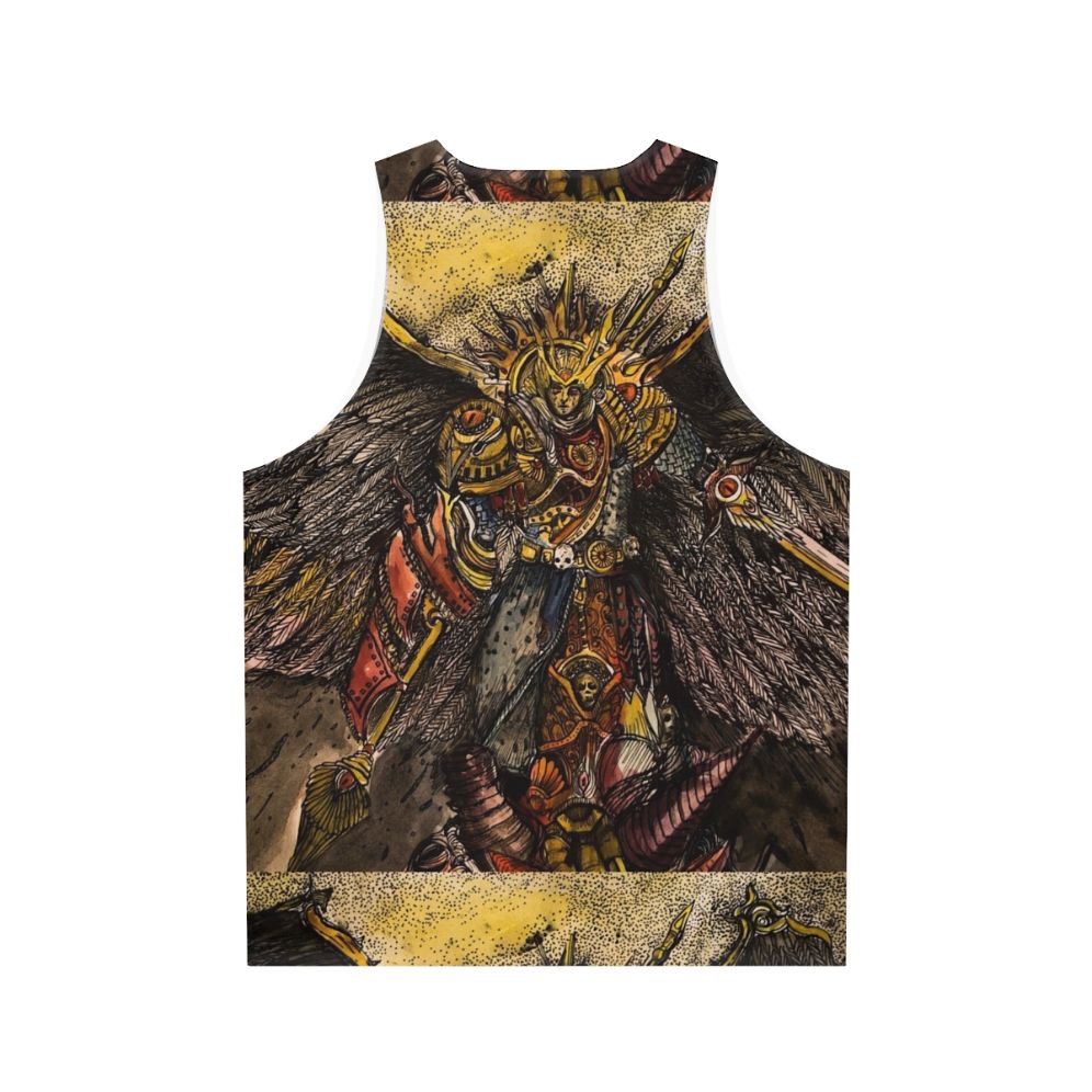 Sanguinius Blood Angels Primarch Unisex Tank Top - Back