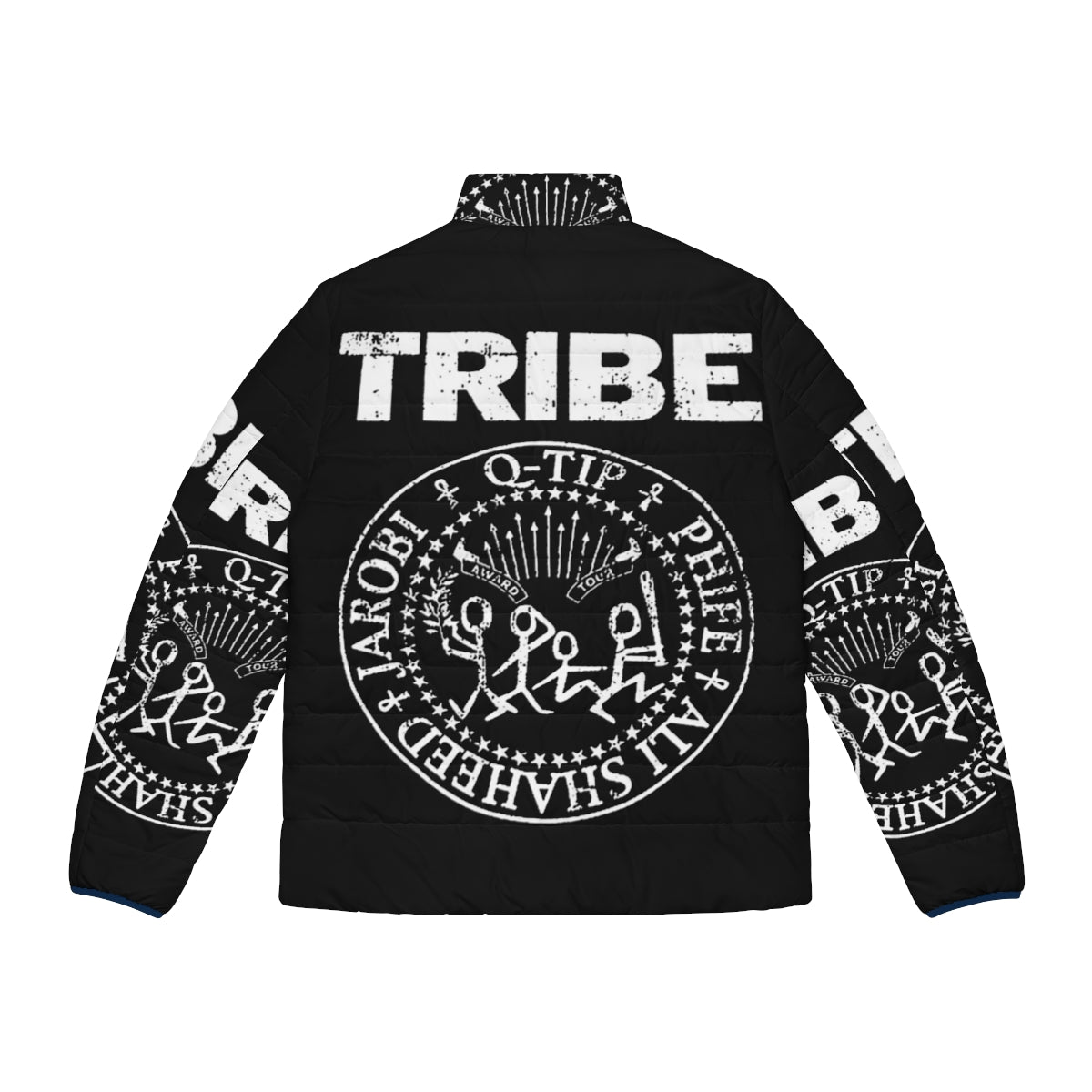 Tribe Puffer Jacket featuring hip hop inspired design - Back