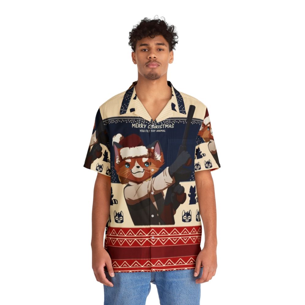 Merry Christmas, You Filthy Animal Hawaiian Shirt - People Front