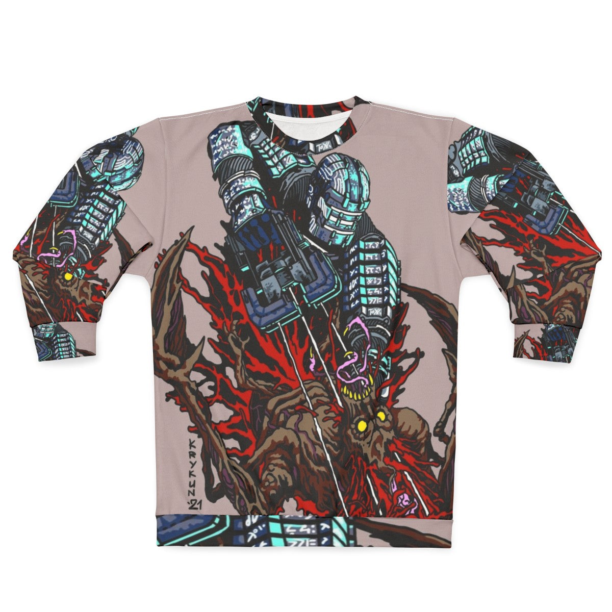 Necro Space Survival Horror Video Game Sweatshirt