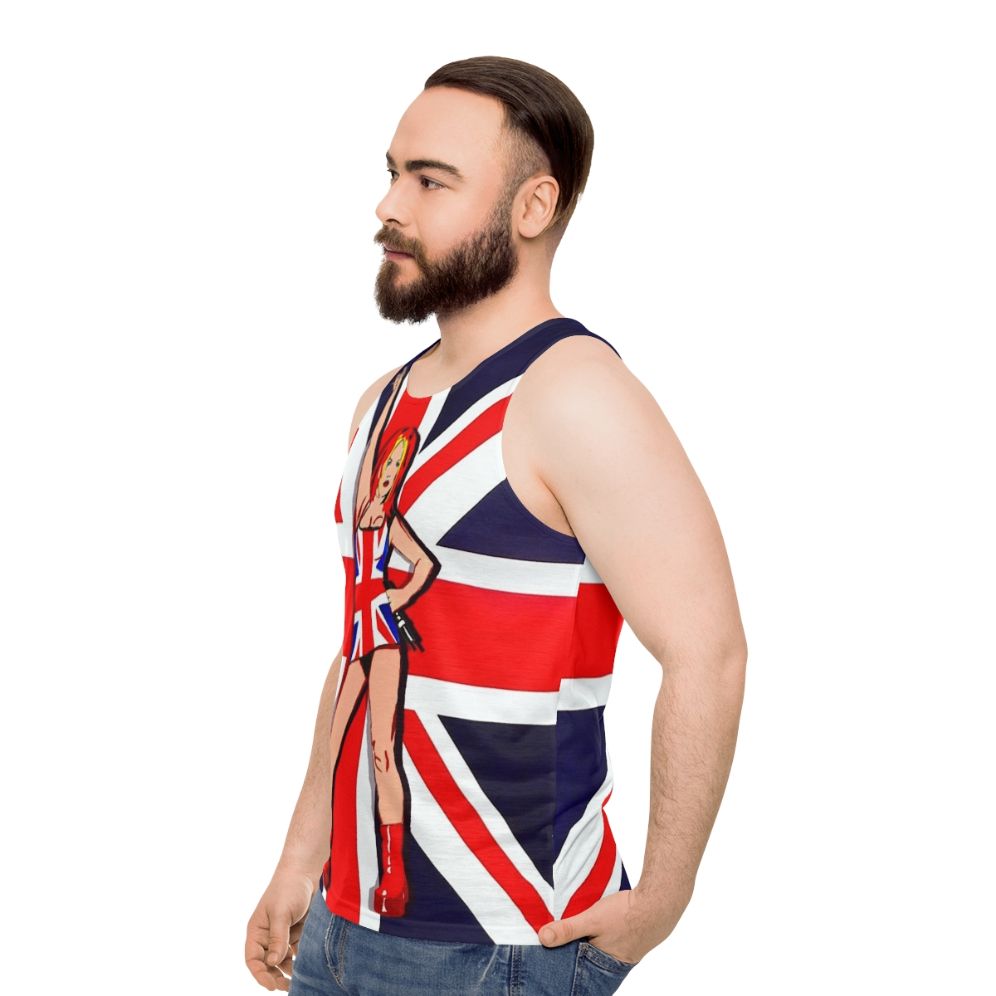 Union Jack patriotic unisex tank top - men side