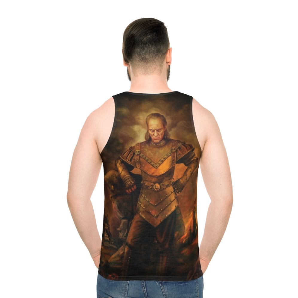 Vigo The Carpathian Unisex Supernatural Horror Tank Top - men back