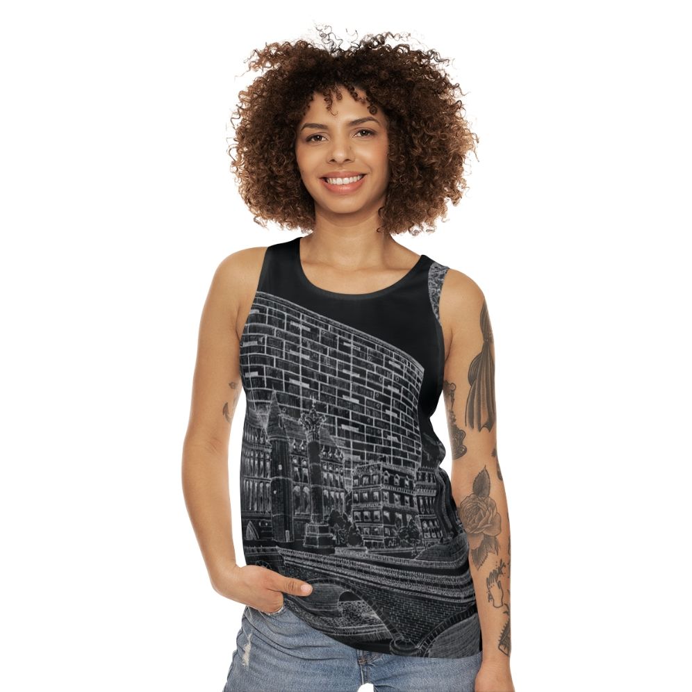 Dinos Unisex Tank Top in Winter Fashion - women