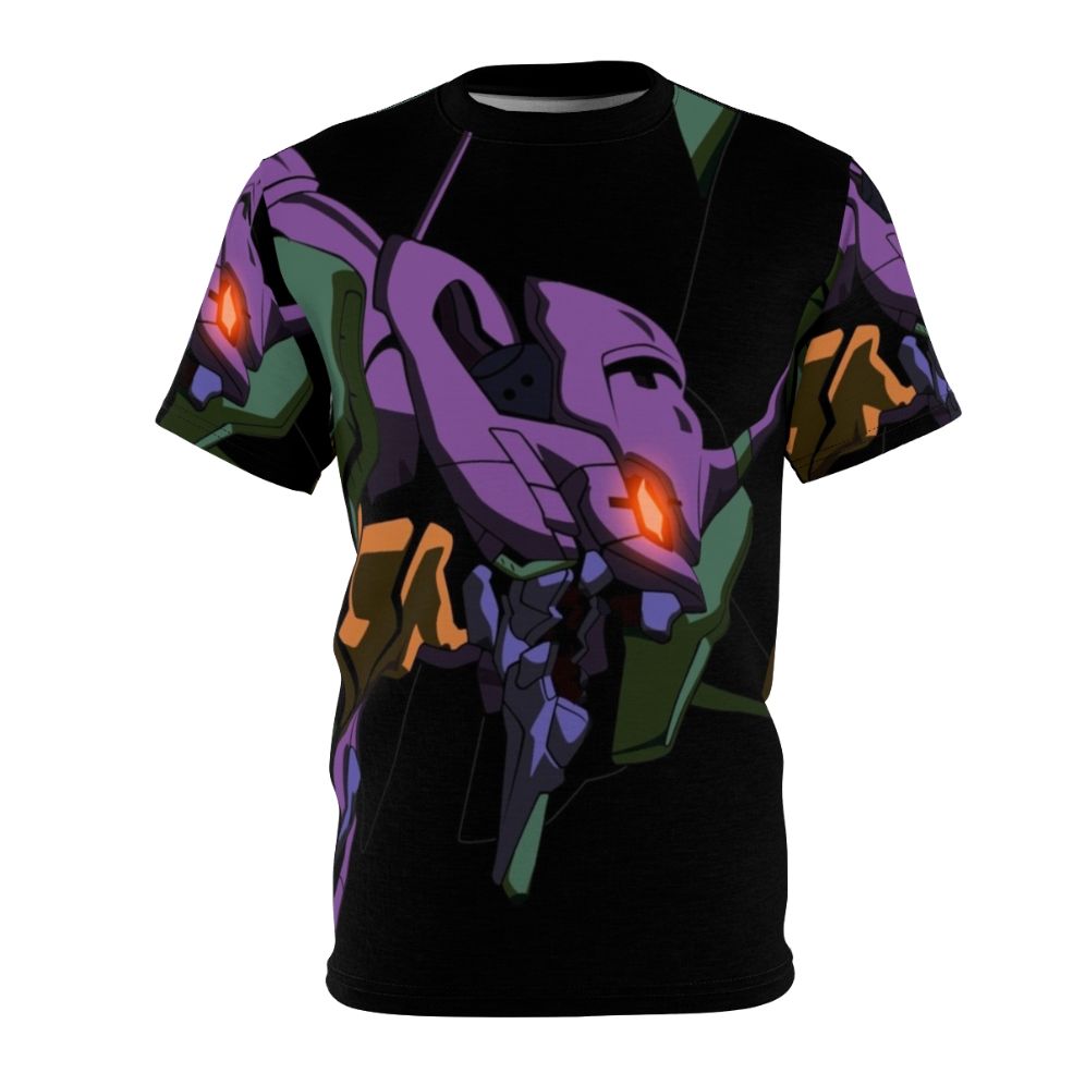 Evangelion Unit 01 inspired t-shirt featuring the iconic mecha from the Neon Genesis Evangelion anime series