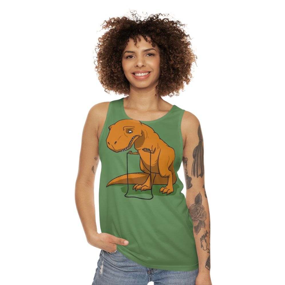 Dinosaur T-Rex Unisex Tank Top - women