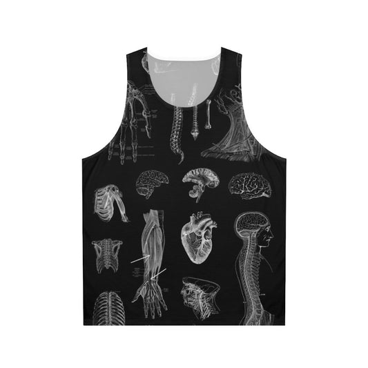 Vintage anatomical print unisex tank top