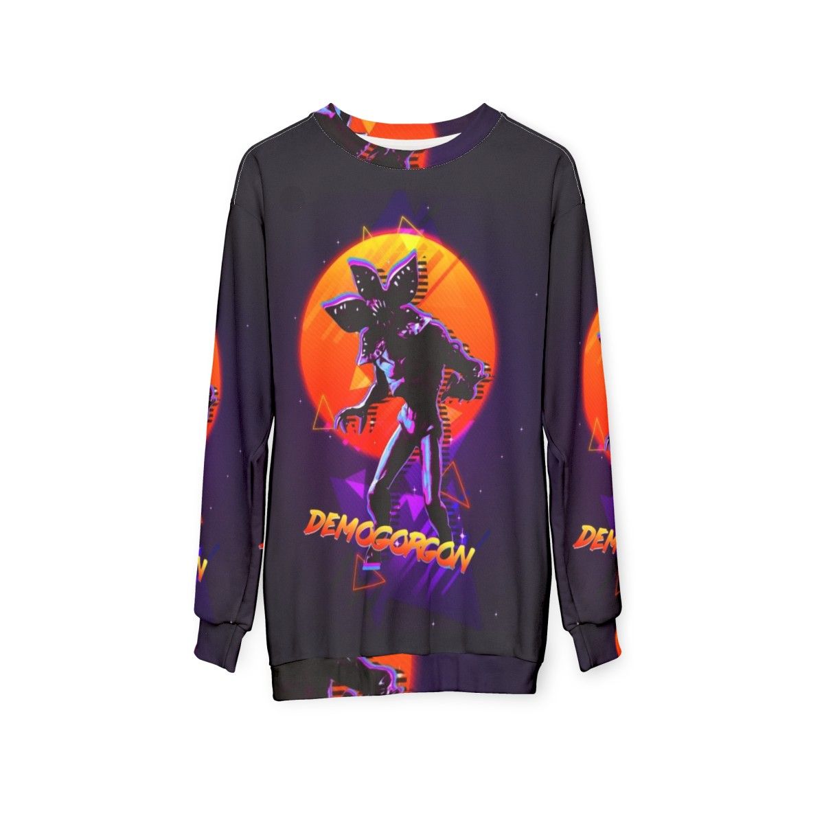 Demogorgon Stranger Things Sweatshirt - hanging