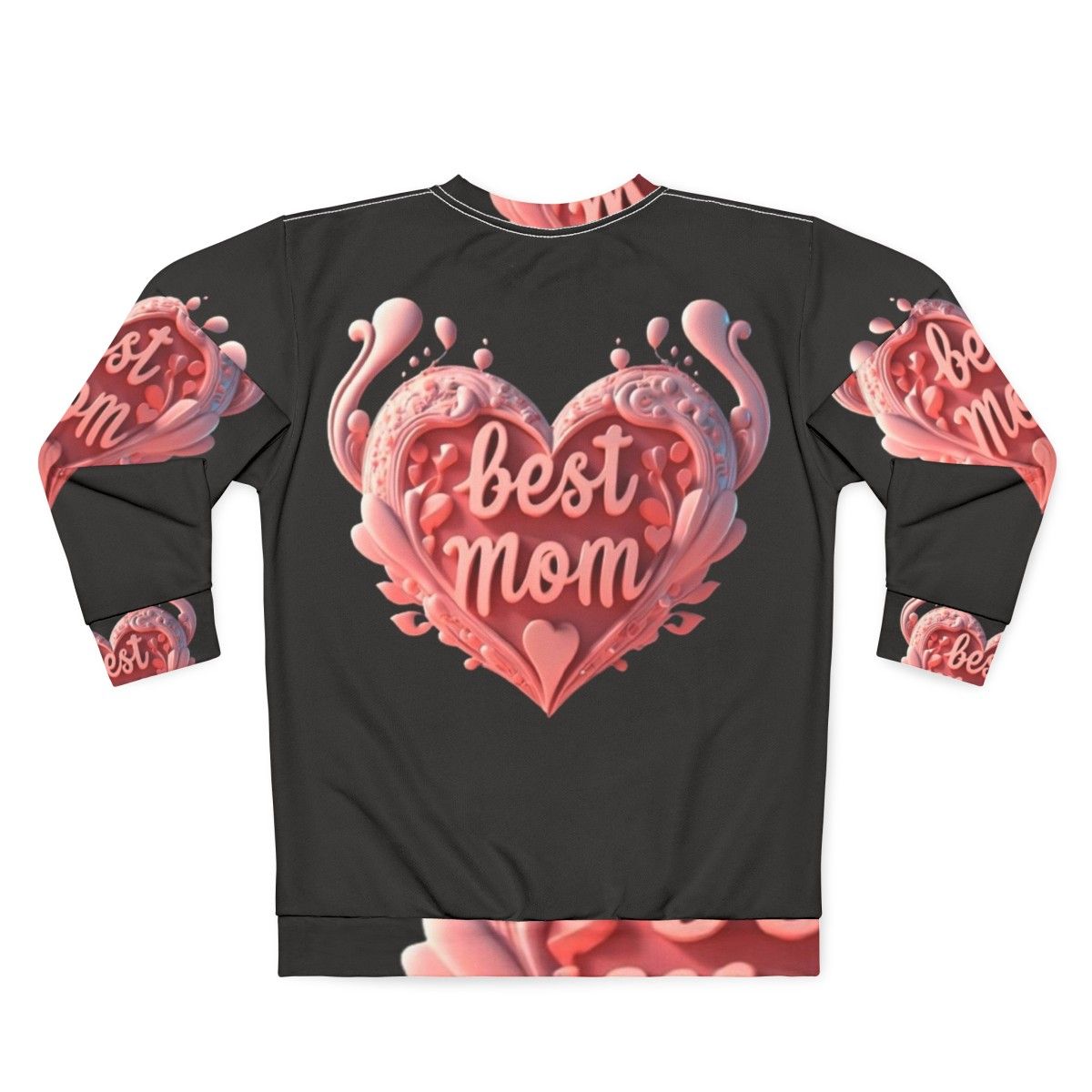 Best Mom Sweatshirt - Mothers Day & Valentine's Day Gift for Women - Back