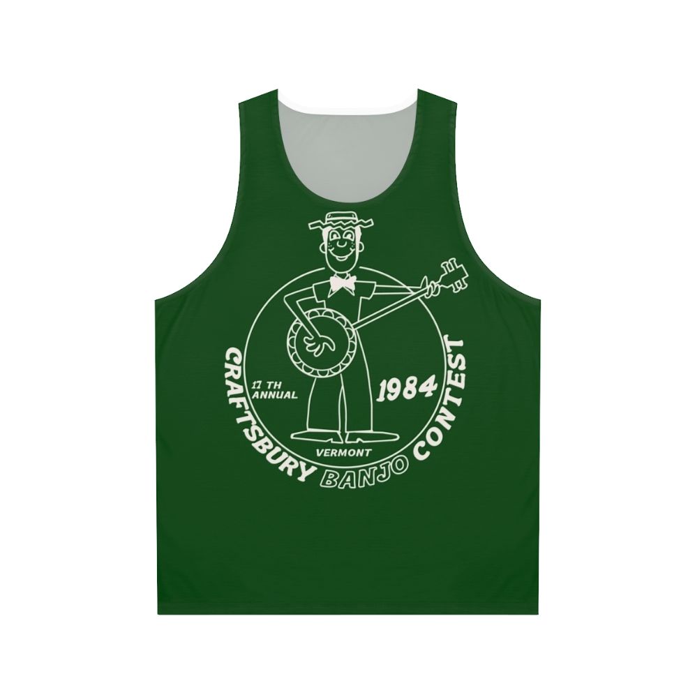 Retro 1984 Craftsbury Banjo Contest Unisex Tank Top