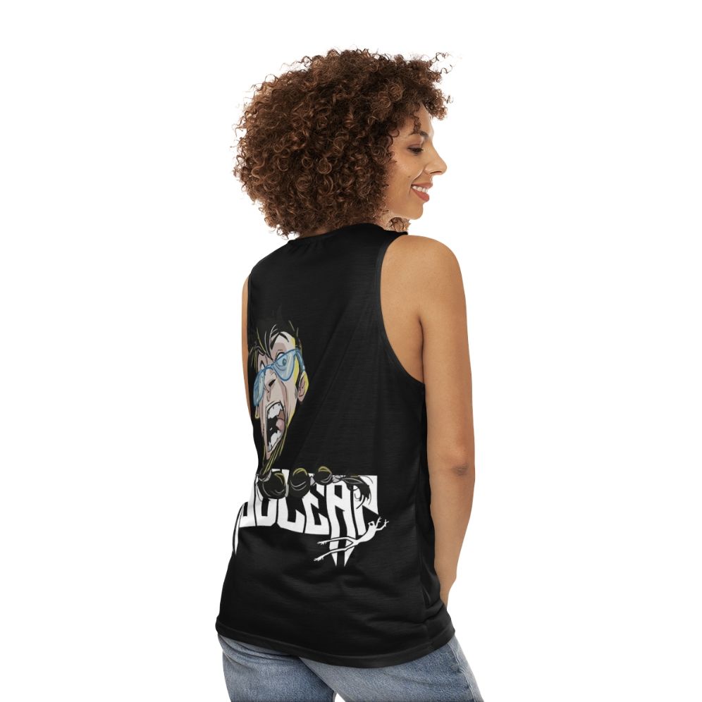 Bearded Leo Unisex Nature Graphic Tank Top - women back