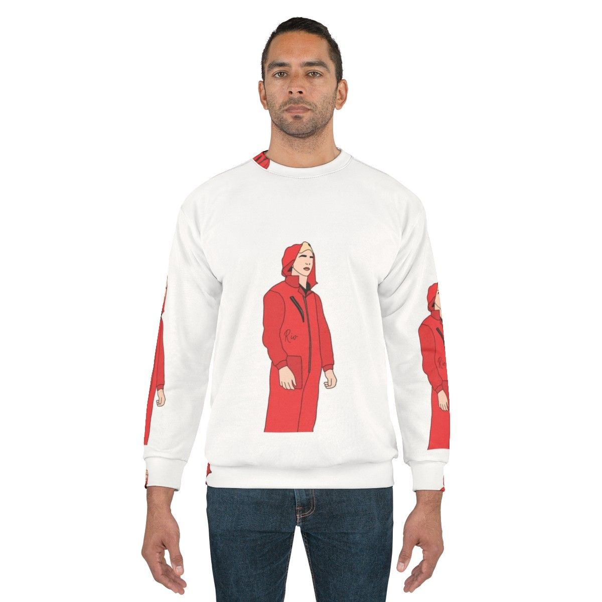 Money Heist Rio Sweatshirt with Professor and Heist Crew - men