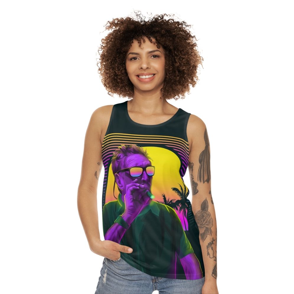 John McAfee memorial unisex tank top - women