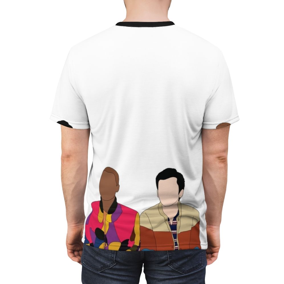 Unofficial Sex Education Eric and Otis Inspired AOP T-Shirt - men back