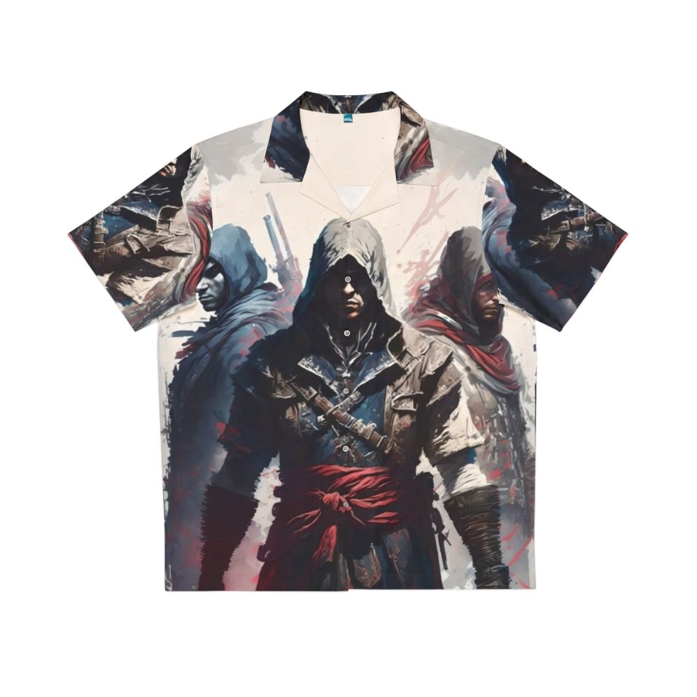 Assassin's Creed Three Assassins Painting Hawaiian Shirt