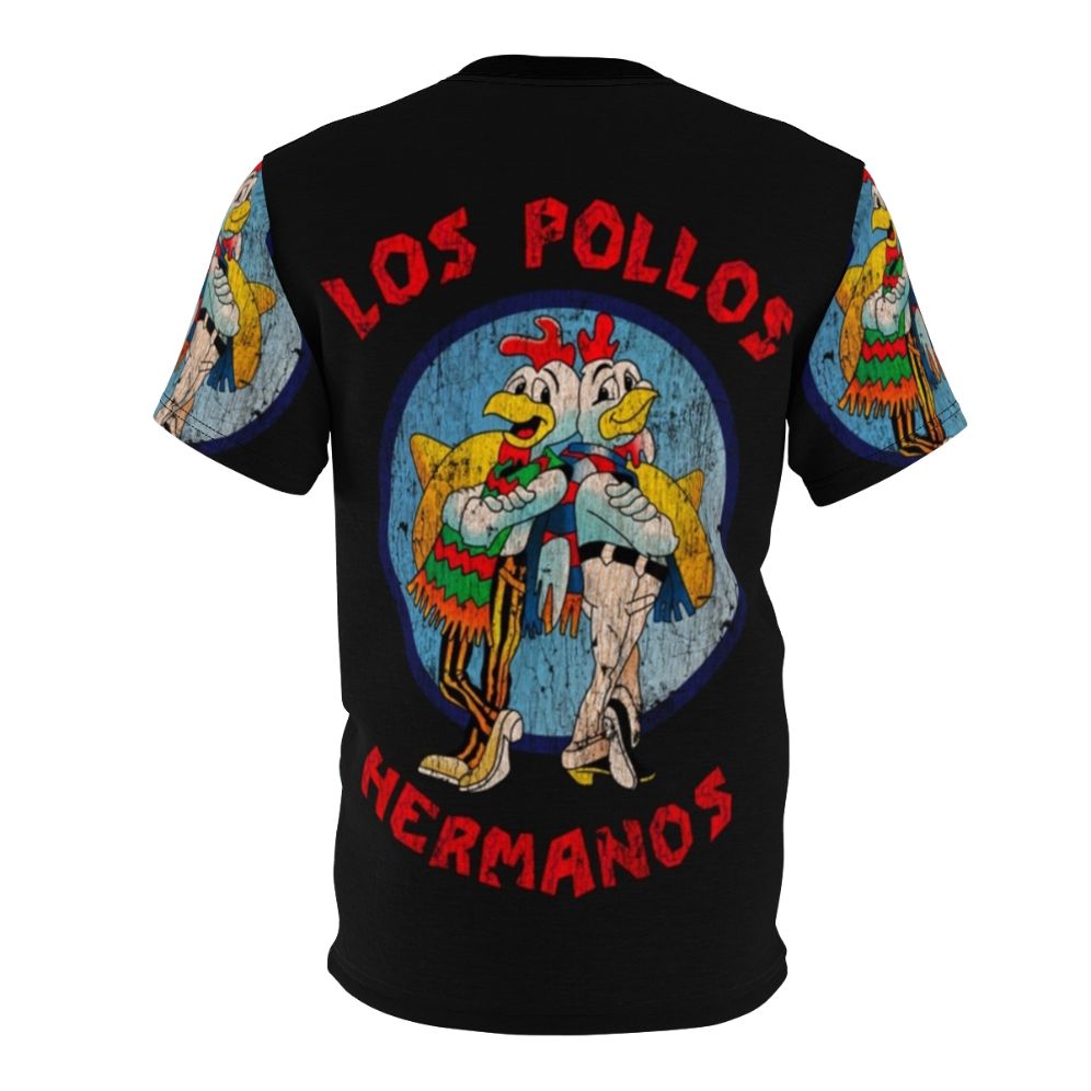 Breaking Bad-inspired Los Pollos T-shirt featuring a humorous chicken-themed design - Back