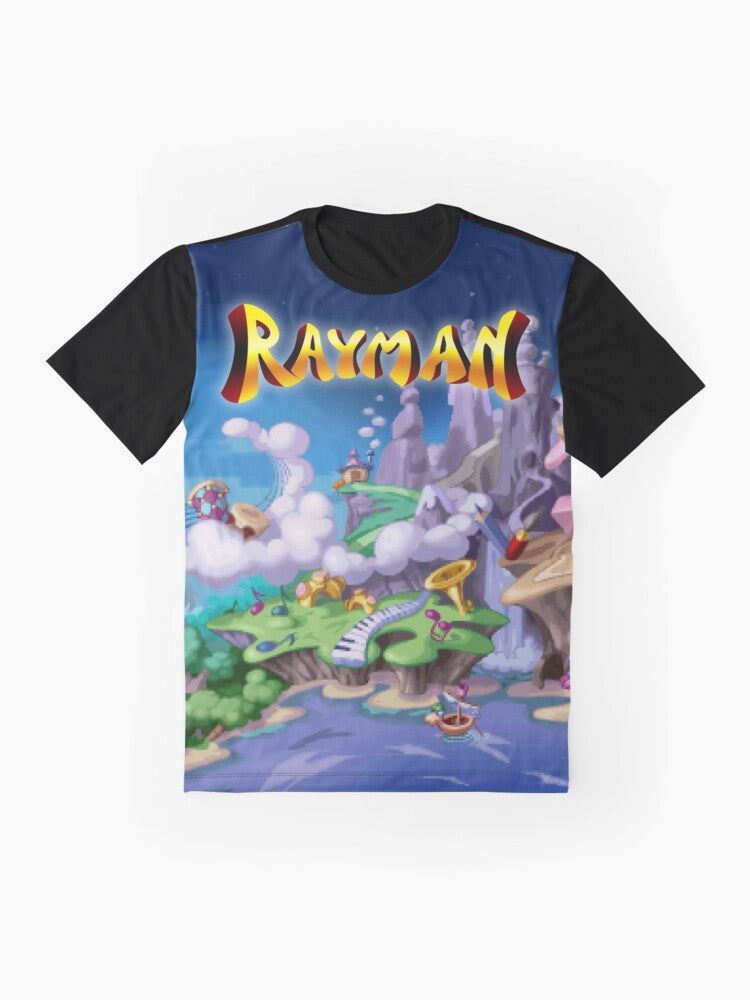 Rayman retro vintage gaming graphic t-shirt - Flat lay