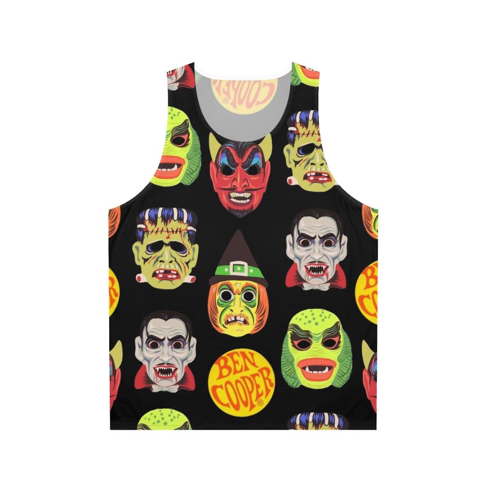 Vintage Halloween Masks Unisex Tank Top