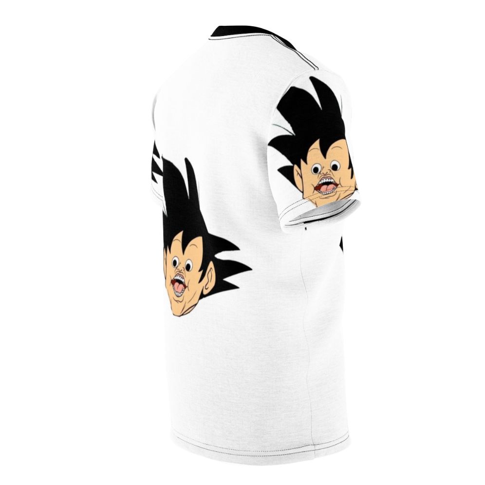 Dragon Ball inspired parody t-shirt design featuring Goku - men right