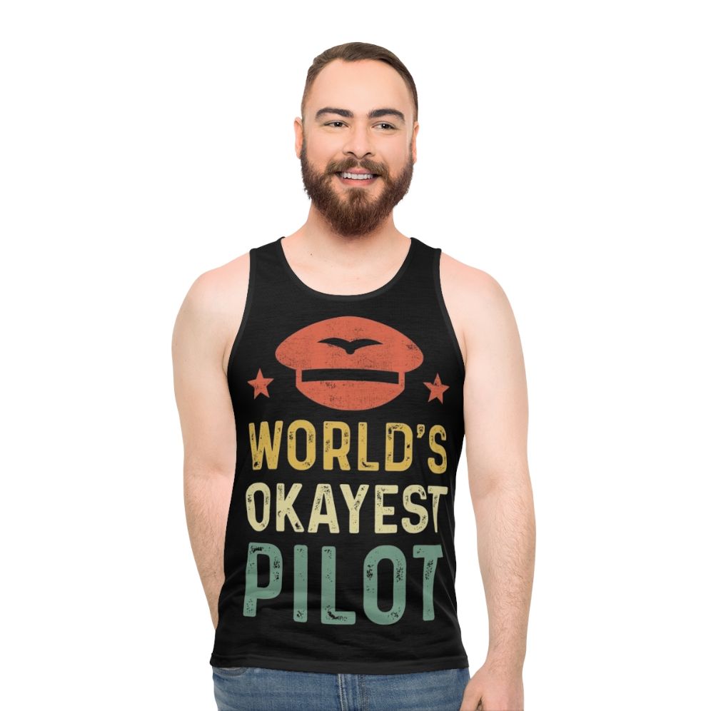 "Worlds Okayest Unisex Tank Top" - men