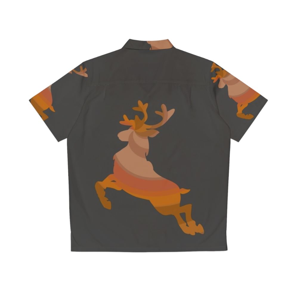 Reindeer Legendary Animals Hawaiian Shirt - Back