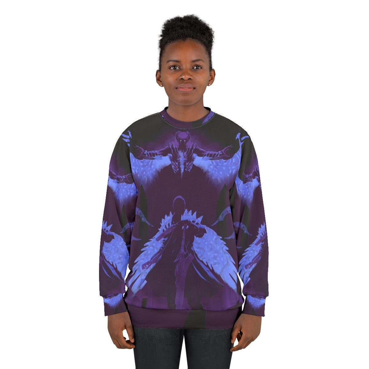 Violet Hunter Sweatshirt with Devil May Cry Inspired Design - women