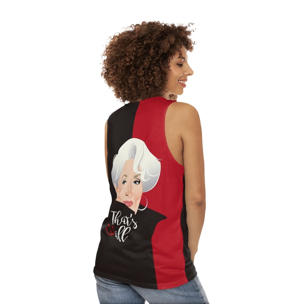 Unisex "That's All" Hollywood Fashion Tank Top - women back