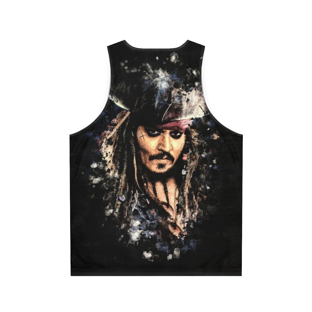 Captain Jack Sparrow grunge pirate portrait - Back