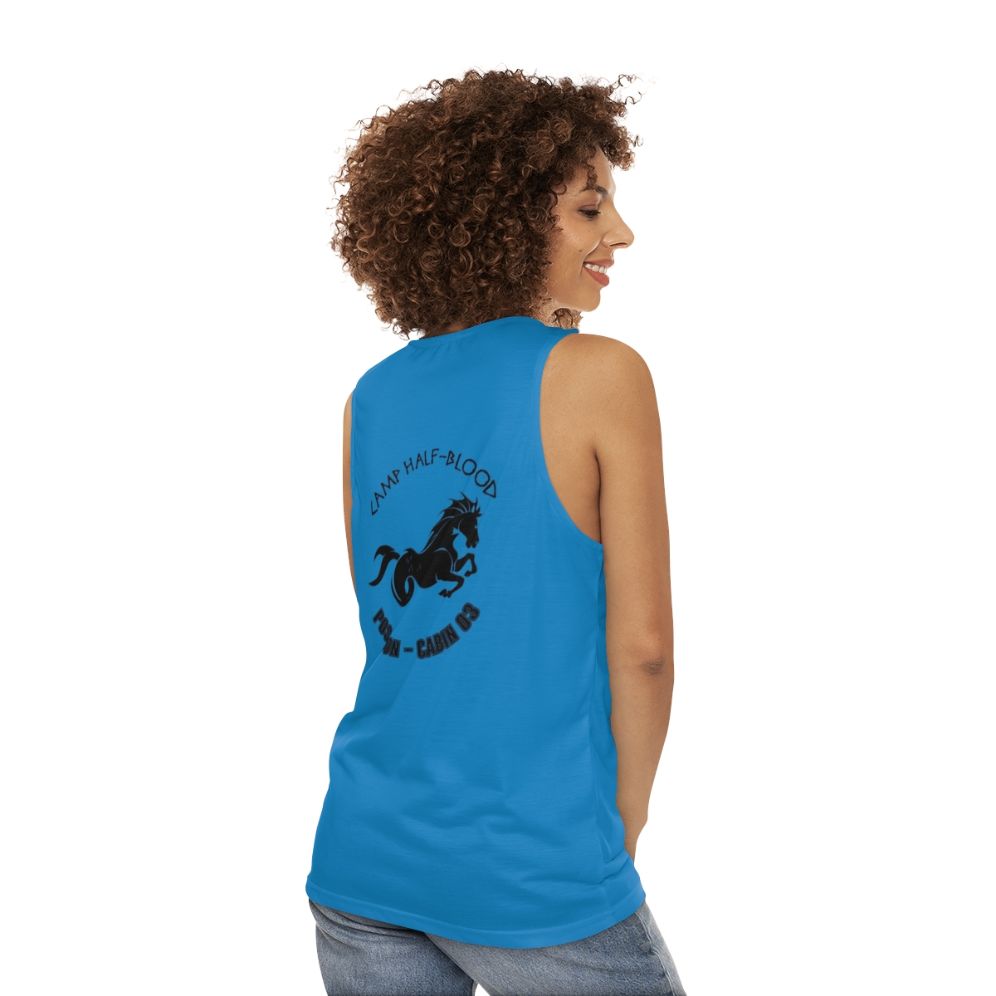 Poseidon Unisex Greek Mythology Tank Top - women back