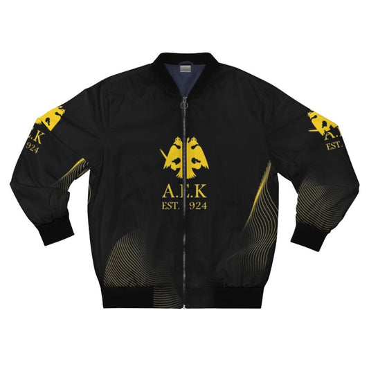 AEK Athens Athena Logo Bomber Jacket