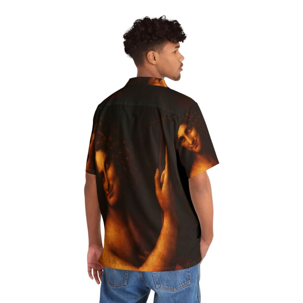 Leonardo da Vinci inspired Hawaiian shirt with St. John Baptist design - People Back