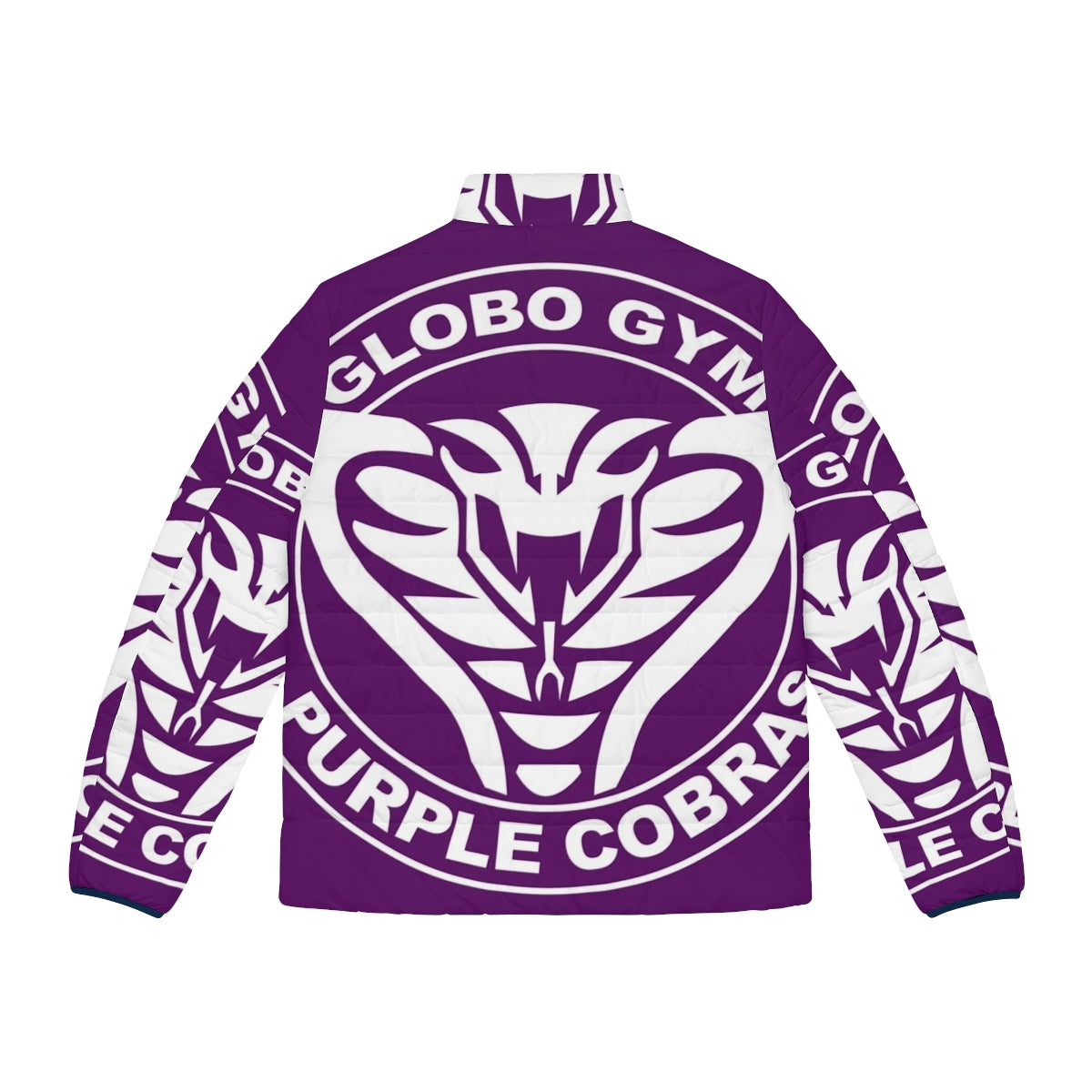 Purple Cobras Puffer Jacket from the Dodgeball Movie featuring Ben Stiller and Vince Vaughn - Back