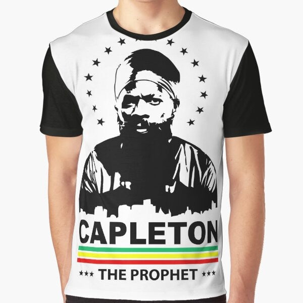 Vintage graphic t-shirt featuring The Reggae Prophet Capleton, a skinhead reggae boss design