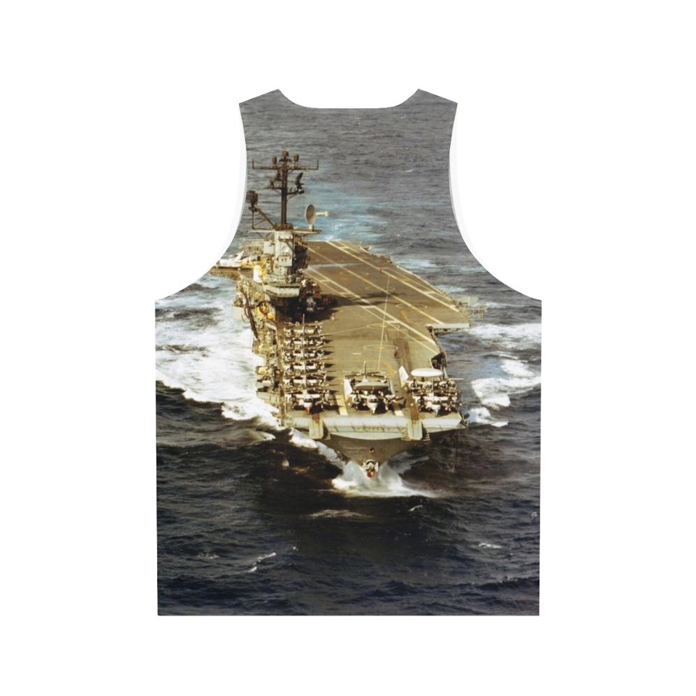 Unisex USS Intrepid CVA 11 Navy Tank Top - Back