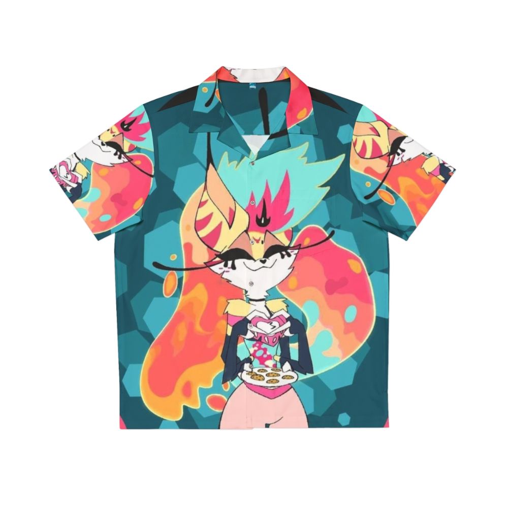 Beelzebub Hawaiian Shirt with Helluva Boss inspired design