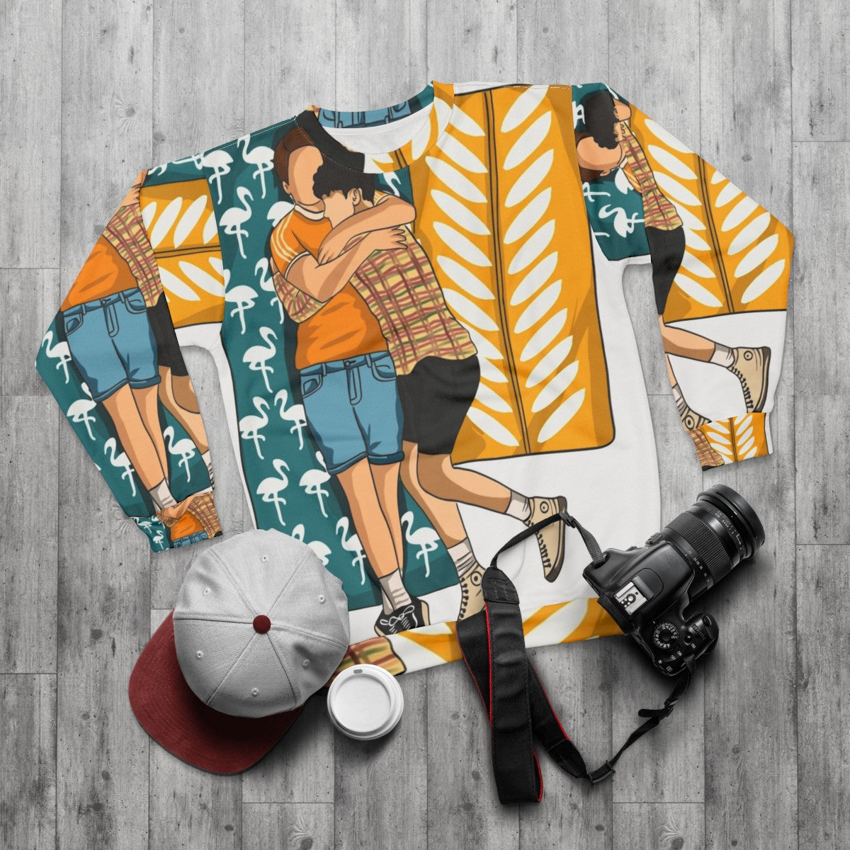 Heartstopper Nick and Charlie Sweatshirt - flat lay