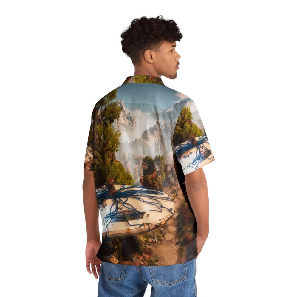 Horizon Zero Dawn Aloy Riding Tallneck Hawaiian Shirt - People Back