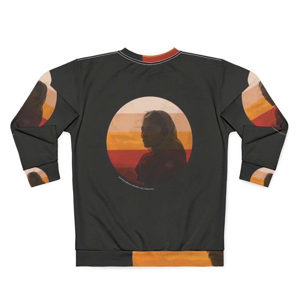 Dune 2020 Inkpress Artwork Sweatshirt featuring Dune movie imagery - Back