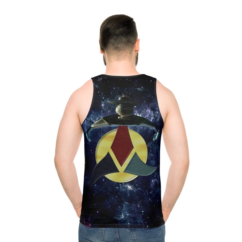 Klingon Heart of Virtue Unisex Star Trek Tank Top - men back