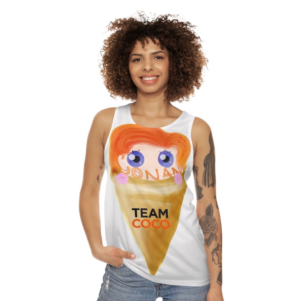 Conan Obrien Ice Cream Unisex Tank Top - women