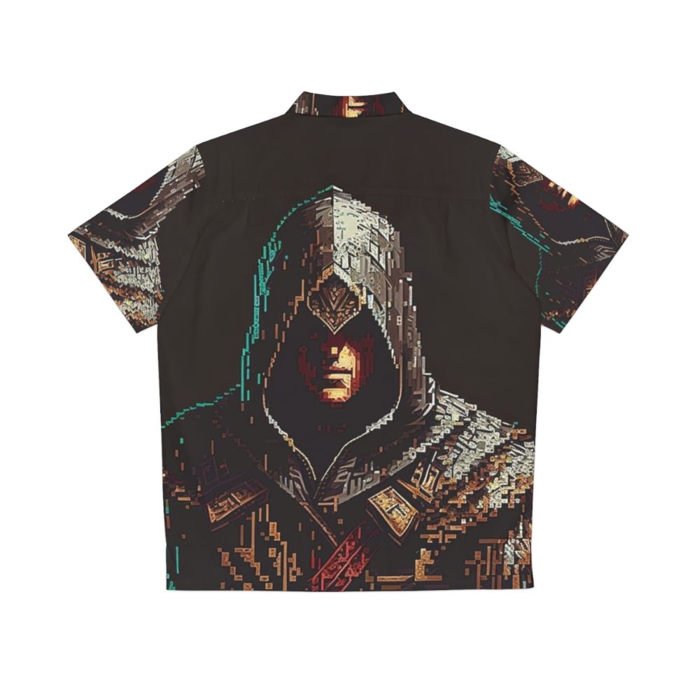 Pixel Assassins Creed Hawaiian Shirt - Back