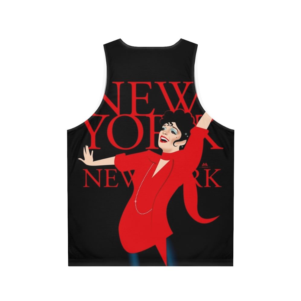 New York Unisex Tank Top featuring Alejandro Mogollo Art - Back